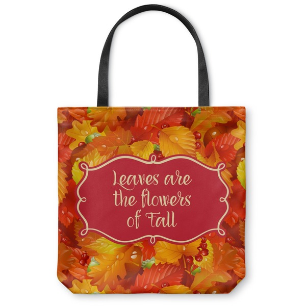 Custom Fall Leaves Canvas Tote Bag