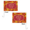 Fall Leaves Car Flag - 11" x 8" - Front & Back View