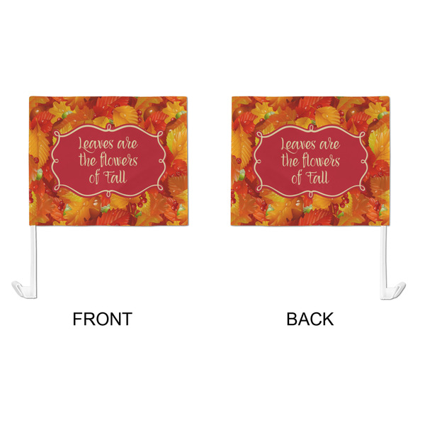 Fall Leaves Car Flag - Large - APPROVAL