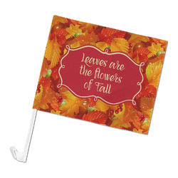 Fall Leaves Car Flag - Large