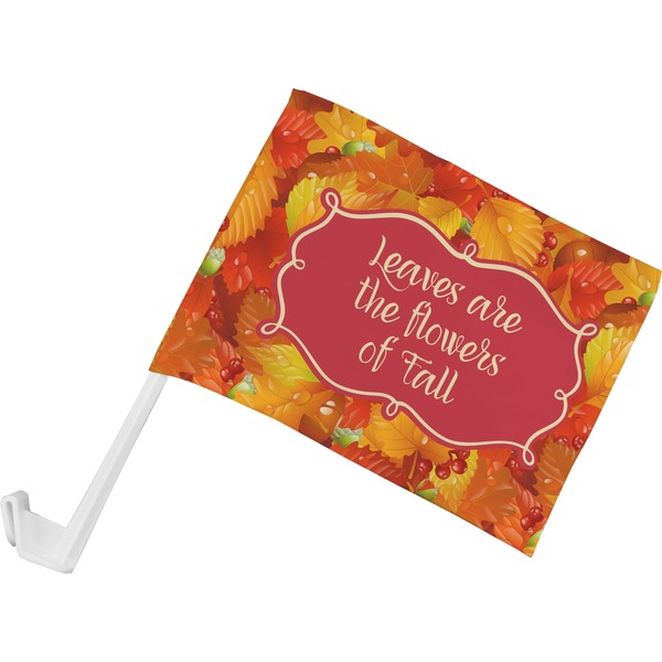 Custom Fall Leaves Car Flag - Small