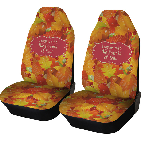 Custom Fall Leaves Car Seat Covers (Set of Two)