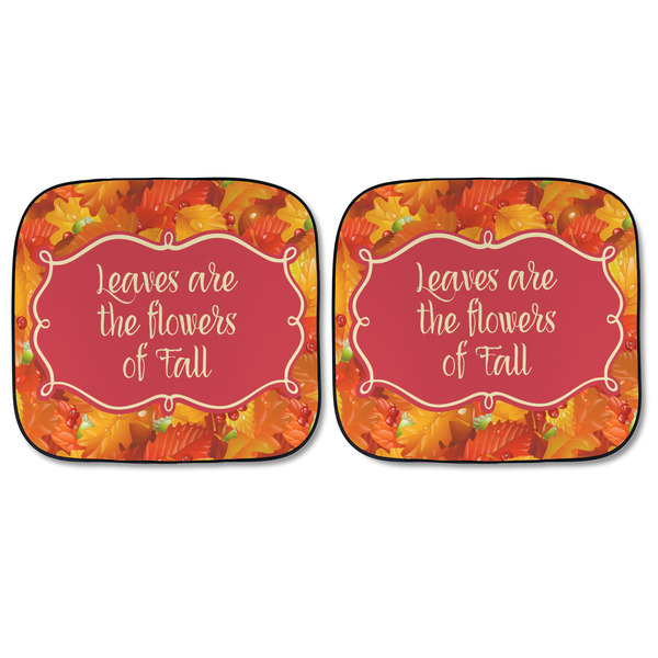 Fall Leaves Car Sun Shades - FRONT