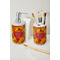 Fall Leaves Ceramic Bathroom Accessories - LIFESTYLE (toothbrush holder & soap dispenser)