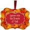 Fall Leaves Christmas Ornament (Front View)