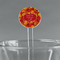 Fall Leaves 5.5" Round Plastic Stir Sticks - Clear (Personalized)