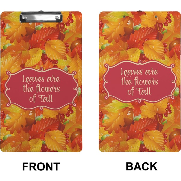 Fall Leaves Clipboard (Legal) (Front + Back)