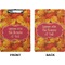 Fall Leaves Clipboard (Letter) (Front + Back)