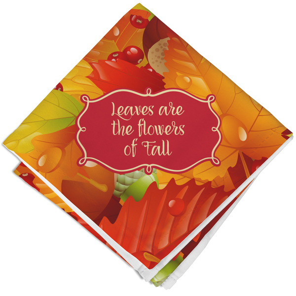 Fall Leaves Cloth Napkins - Personalized Lunch (Folded Four Corners)