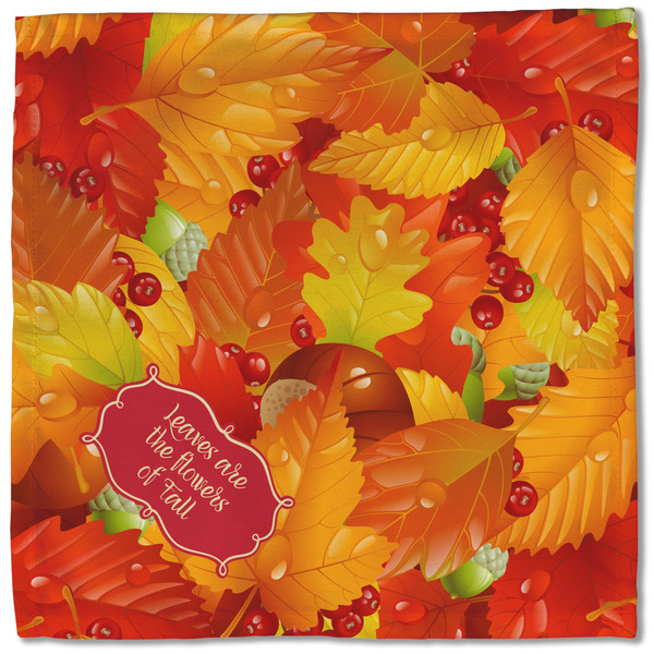 Fall Leaves Cloth Napkins - Personalized Lunch (Single Full Open)