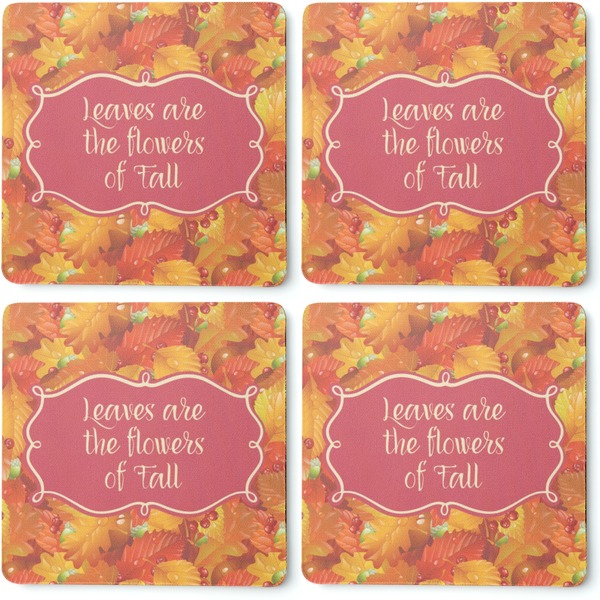 Fall Leaves Coaster Rubber Back - Apvl