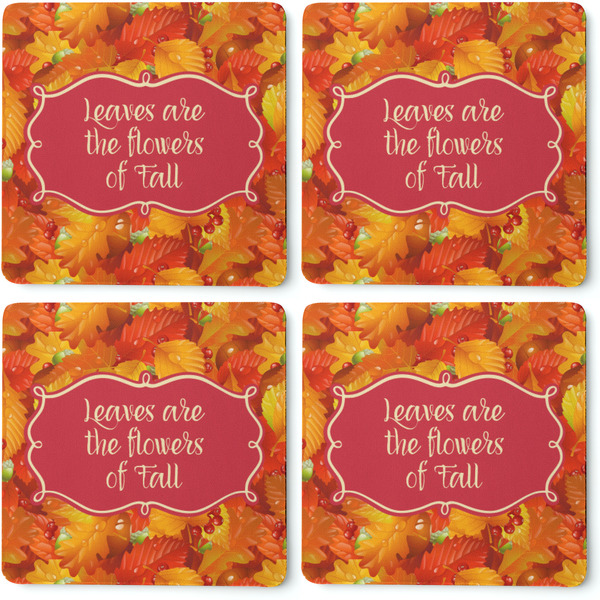 Fall Leaves Coaster Rubber Back - Apvl