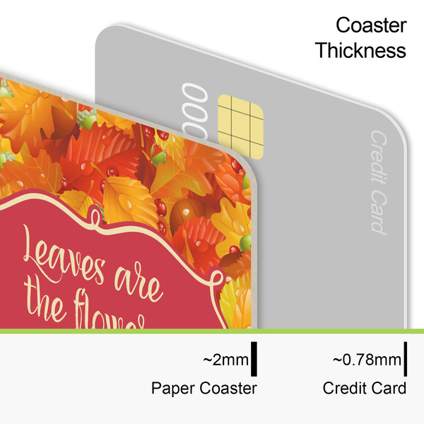 Fall Leaves Coaster Thickness