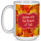 Fall Leaves Coffee Mug - 15 oz - White Full