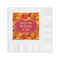 Fall Leaves Coined Cocktail Napkins