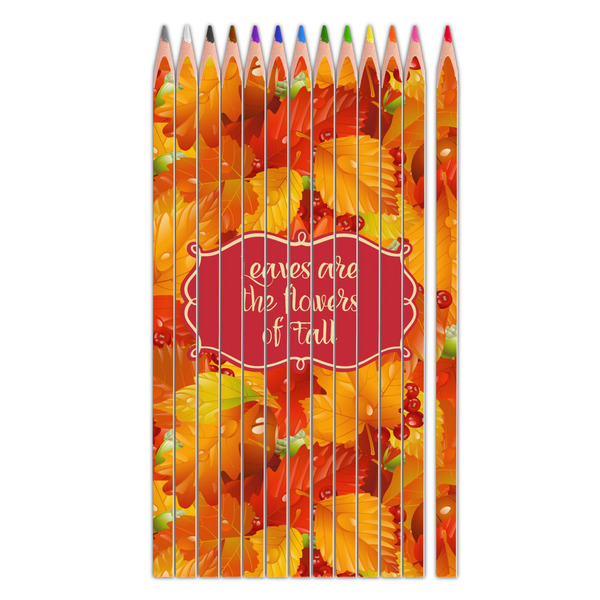 Custom Fall Leaves Colored Pencils