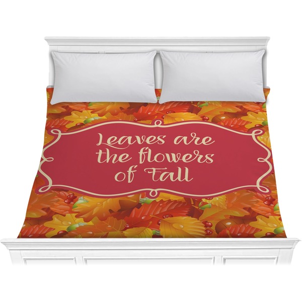 Custom Fall Leaves Comforter - King