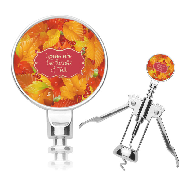 Custom Fall Leaves Corkscrew