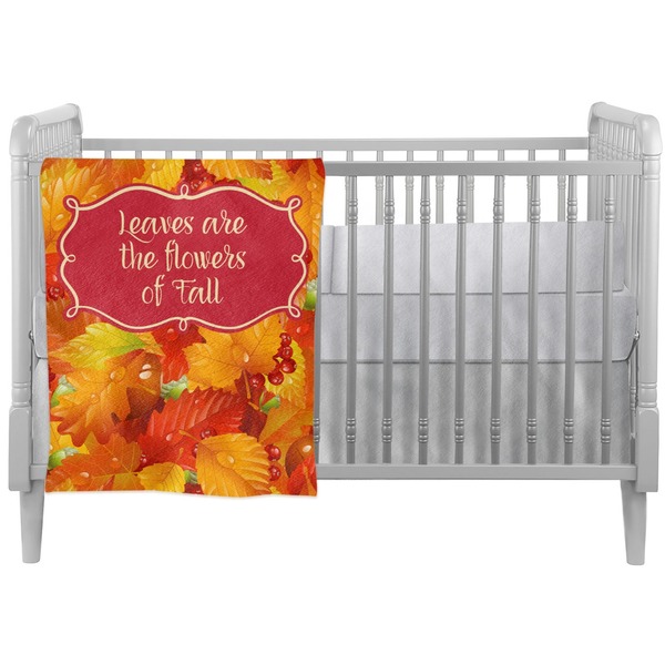 Custom Fall Leaves Crib Comforter / Quilt