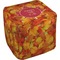 Fall Leaves Cube Poof Ottoman (Bottom)