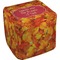 Fall Leaves Cube Poof Ottoman (Top)