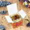 Fall Leaves Cubic Gift Box - In Context