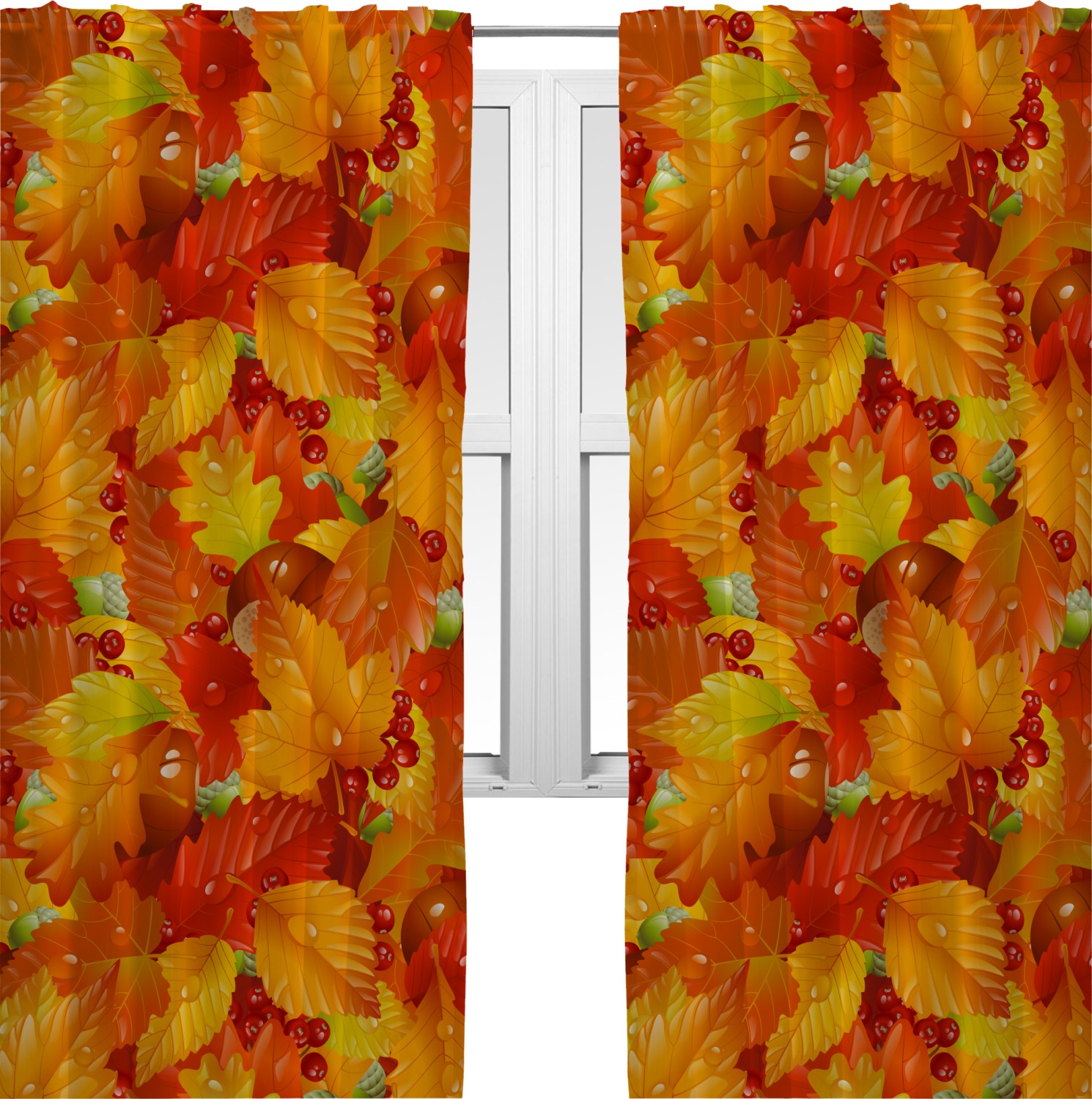 Fall Leaves Curtain YouCustomizeIt