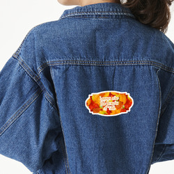 Fall Leaves Twill Iron On Patch - Custom Shape - X-Large (Personalized)