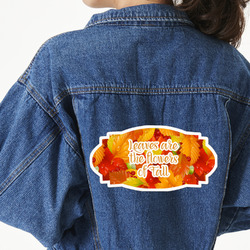 Fall Leaves Twill Iron On Patch - Custom Shape - 3XL - Set of 4 (Personalized)