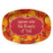 Fall Leaves Plastic Platter - Microwave & Oven Safe Composite Polymer