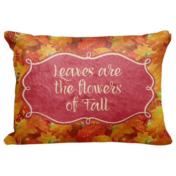 Custom Fall Leaves Decorative Baby Pillowcase - 16"x12"
