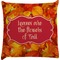 Fall Leaves Decorative Pillow Case (Personalized)