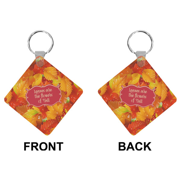 Fall Leaves Diamond Keychain (Front + Back)