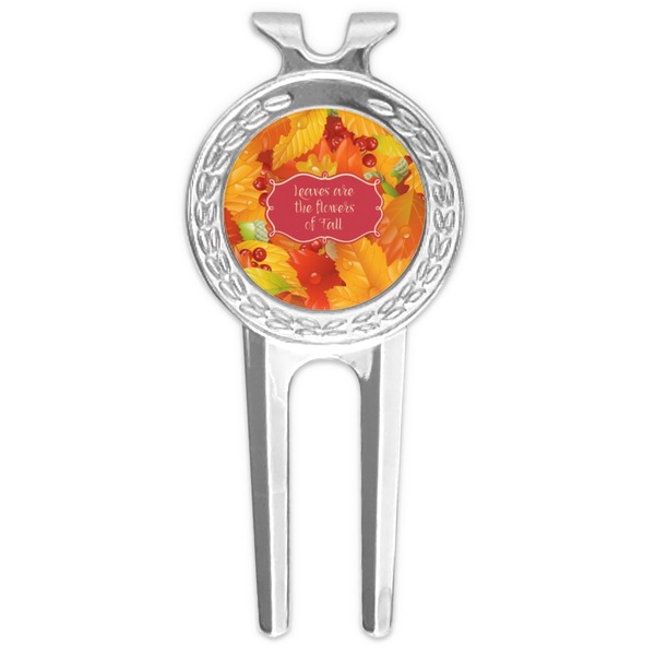 Custom Fall Leaves Golf Divot Tool & Ball Marker