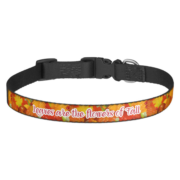 Custom Fall Leaves Dog Collar