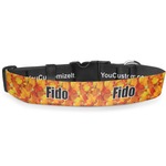 Fall Leaves Deluxe Dog Collar - Medium (11.5" to 17.5")
