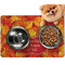 Fall Leaves Dog Food Mat - Small LIFESTYLE