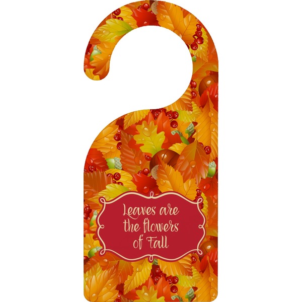 Custom Fall Leaves Door Hanger
