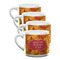 Fall Leaves Double Shot Espresso Mugs - Set of 4 Front