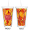 Fall Leaves Double Wall Tumbler with Straw - Approval