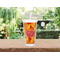 Fall Leaves Double Wall Tumbler with Straw Lifestyle