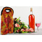 Fall Leaves Double Wine Tote - LIFESTYLE (new)