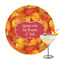 Fall Leaves Printed Drink Topper - 3.25"