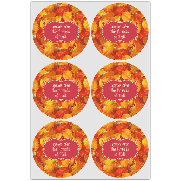 Fall Leaves Drink Topper - XLarge - Set of 6