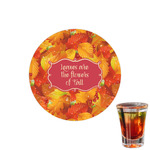 Fall Leaves Printed Drink Topper - 1.5"