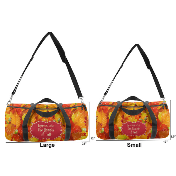 Fall Leaves Duffle Bag Small and Large