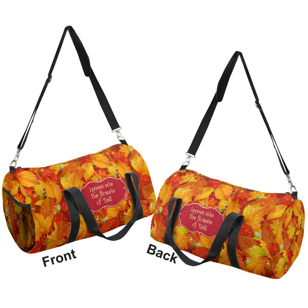 Fall Leaves Duffle bag large front and back sides