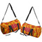 Fall Leaves Duffle bag large front and back sides