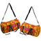 Fall Leaves Duffle bag small front and back sides