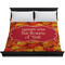 Fall Leaves Duvet Cover - King - On Bed - No Prop
